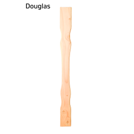 Lame moulurée en bois massif pour balustrade