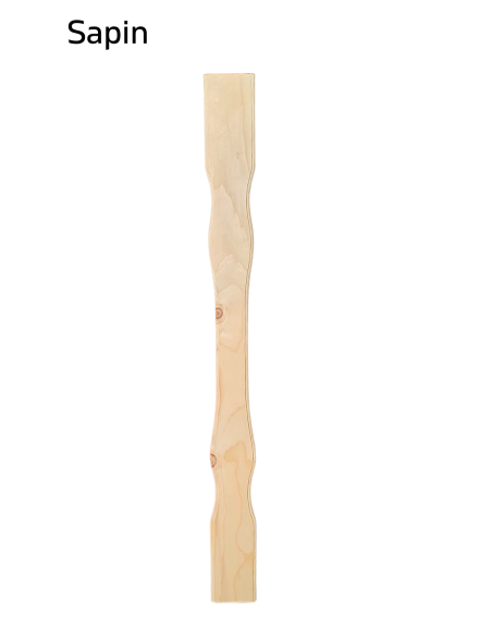 Listón moldurado de madera maciza para balaustrada