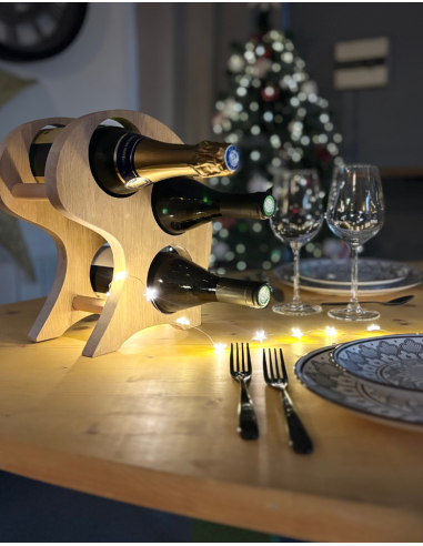 CepCurva Range-Bouteilles en Bois