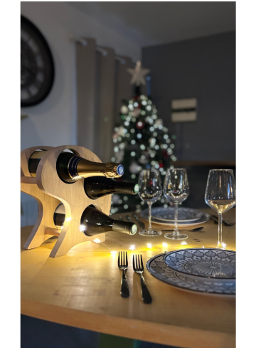 CepCurva Range-Bouteilles en Bois