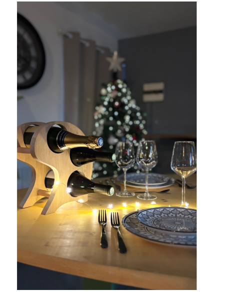 CepCurva Wooden Wine Rack