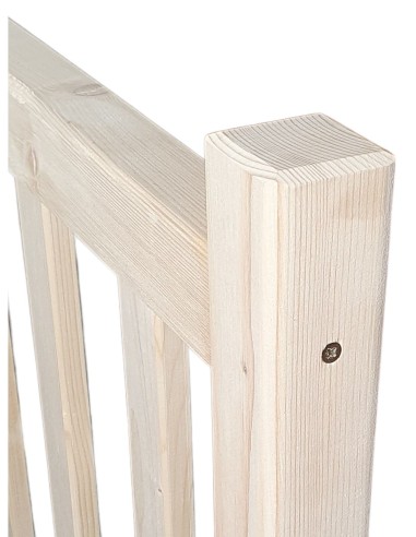 Geländerbausatz aus Tannenholz, 2 m + 1 Pfosten
