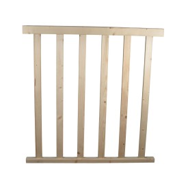 Balustradeset van vurenhout 1 m (zonder paal)