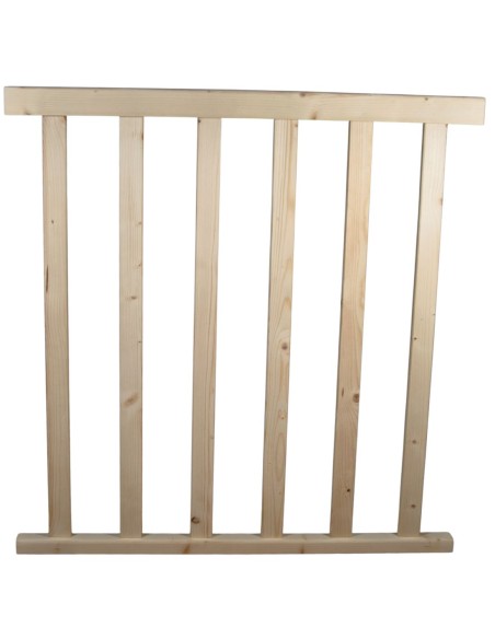 Geländerbausatz aus Tannenholz, 1 m (ohne Pfosten)