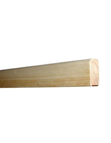 Platte leuning van vurenhout