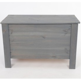 Cassapanca in legno di pino grigio