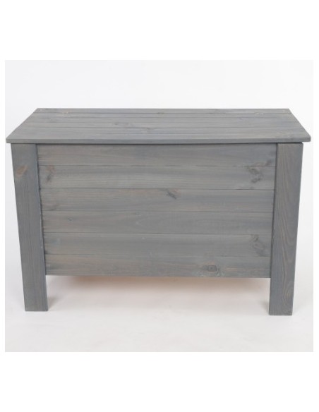Cassapanca in legno di pino grigio