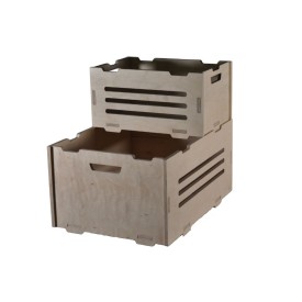 Cassa portaoggetti in legno compensato 2