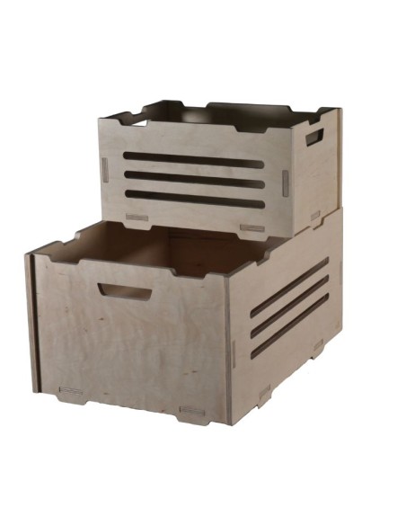 Plywood wood storage crate