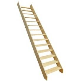 Straight fir staircase