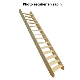 Scala a pioli dritta in legno massivo – Inclinazione regolabile