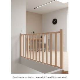 Houten balustrade met spijlen op maat 2