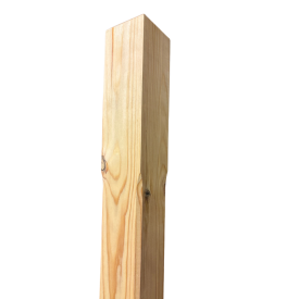 Poteau droit 120 en bois massif pour balustrade 2