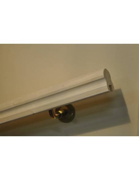 Main courante en sapin traditionnelle moulurée