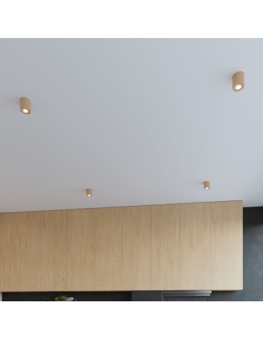 Applique da parete spot legno naturale per interni