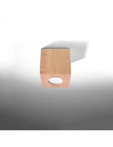 Plafondspot van naturel hout voor binnen