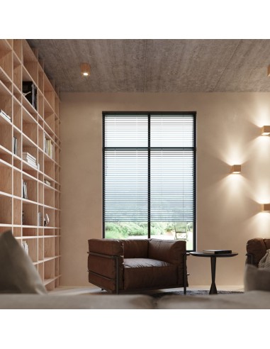 Indoor natural wood spot ceiling light