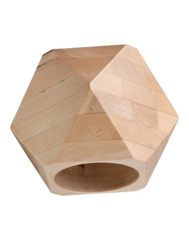 Indoor natural wood spot wall light