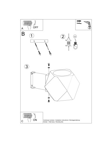 Applique murale spot bois naturel intérieur