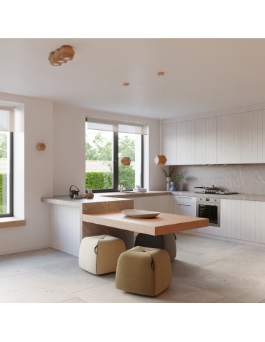 Applique murale spot bois naturel intérieur