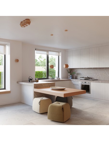 Applique da parete spot legno naturale per interni