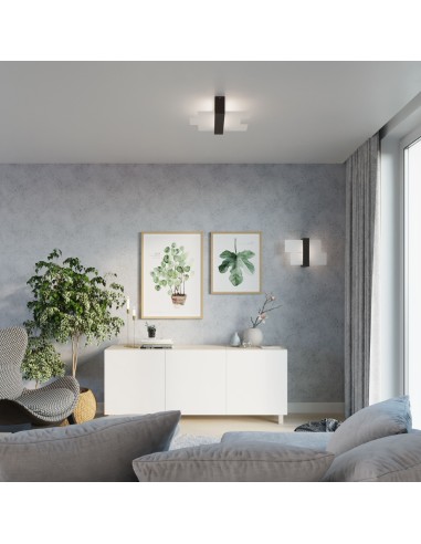 Plafonnier spot bois intérieur