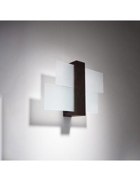 Indoor wood spot wall light