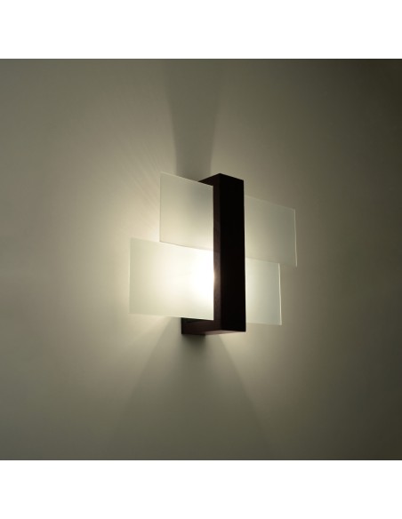 Indoor wood spot wall light