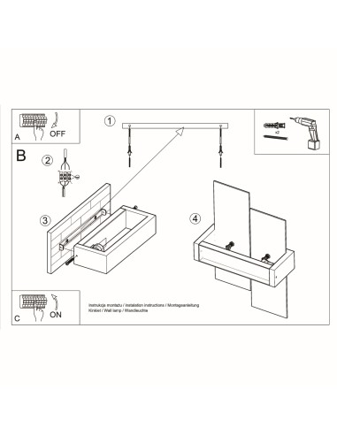 Aplique de pared foco madera interior