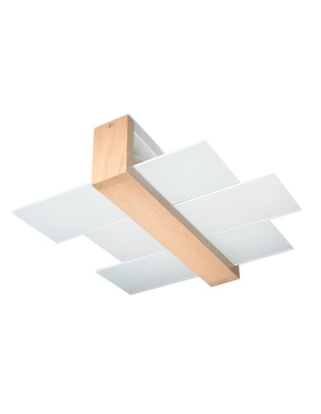 Indoor natural wood spot ceiling light