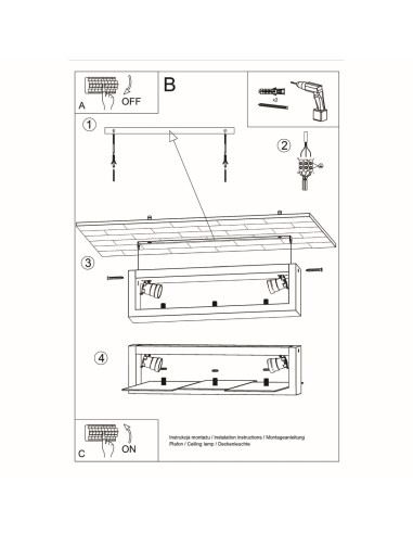 Faretto da soffitto in legno per interni