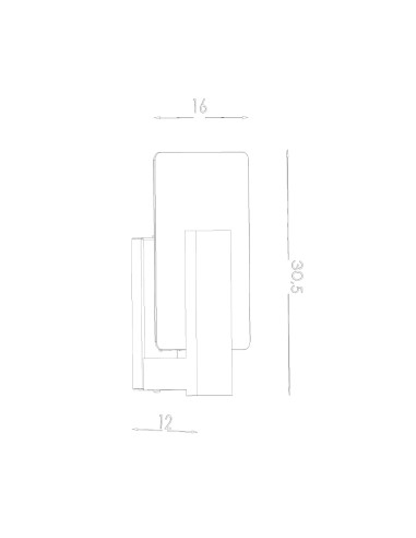 Indoor natural wood spot wall light