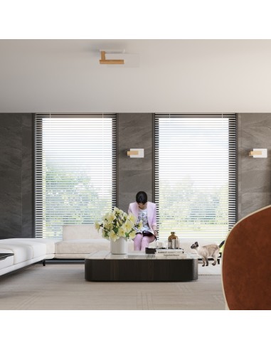 Applique da parete spot legno naturale da interno