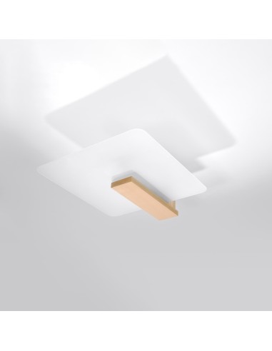 Plafoniera spot legno naturale da interno