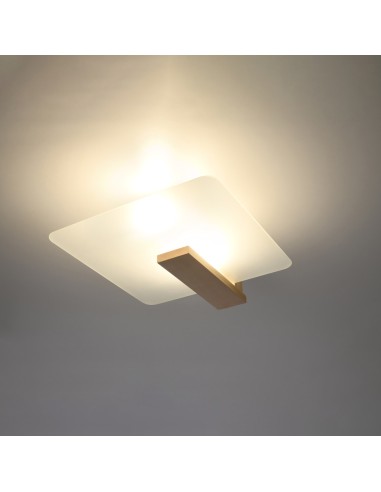 Plafoniera spot legno naturale da interno