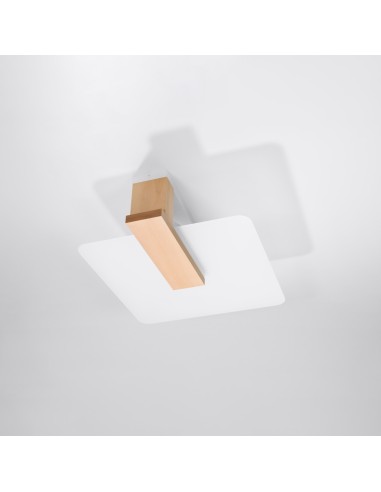 Plafoniera spot legno naturale da interno