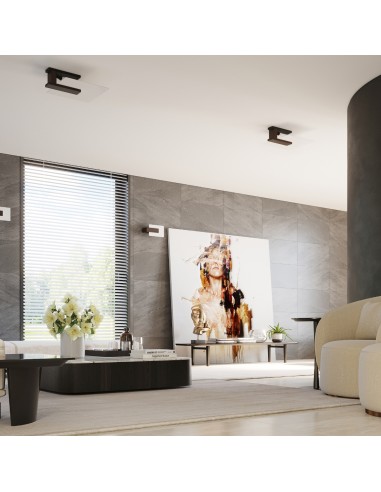 Plafón foco madera interior