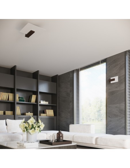 Wood indoor spotlight ceiling light