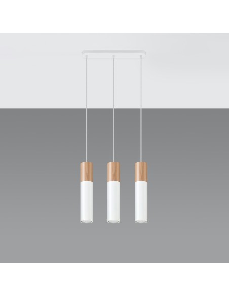 Lámpara de mesa luminaria madera interior