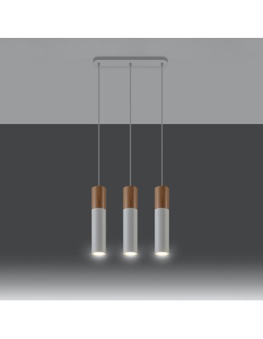 Lámpara de mesa luminaria madera interior