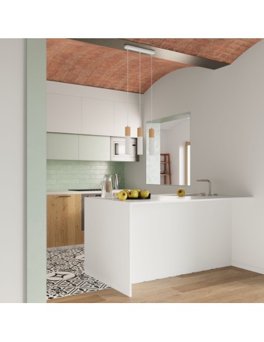 Lámpara de mesa luminaria madera interior