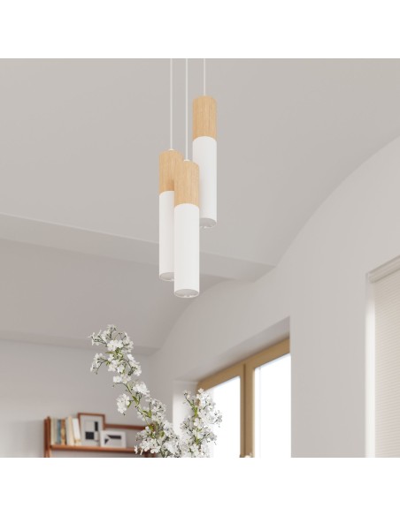 Tischleuchte aus Holz für den Innenbereich