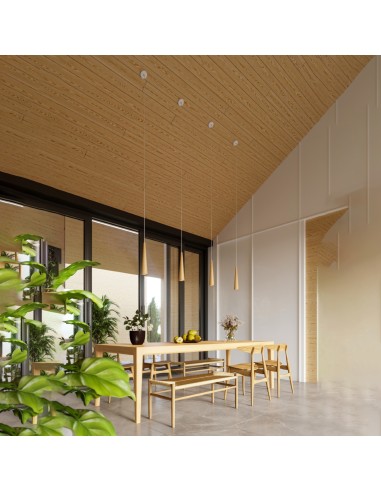 Lampada da appoggio luminaria legno naturale interno