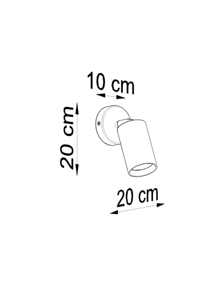 Applique da parete spot legno naturale interno