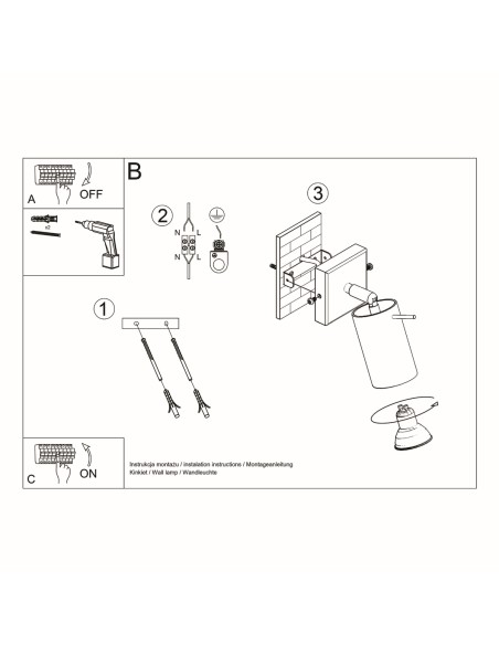 Applique murale spot bois naturel intérieur