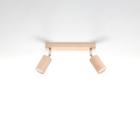 Natural wood interior ceiling spot light 2