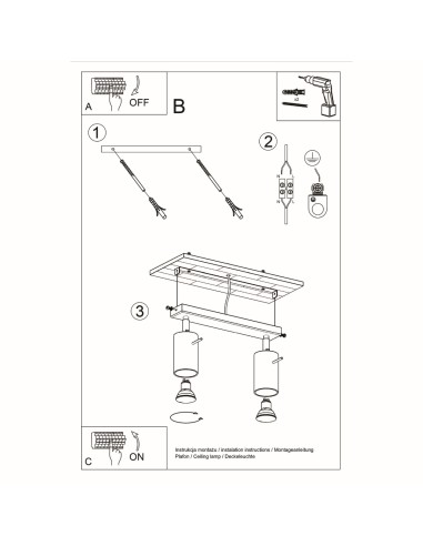 Plafoniera spot legno naturale interno