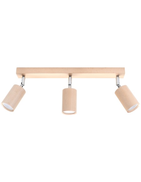 Natural wood interior ceiling spot light