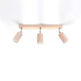 Natural wood interior ceiling spot light 2