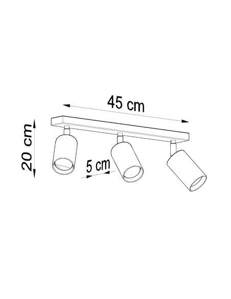 Natural wood interior ceiling spot light